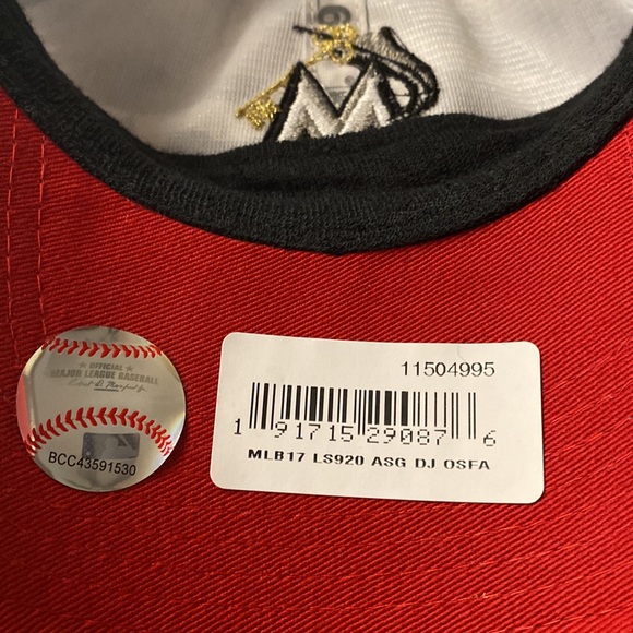 MLB Marlins DJ Khaled 9Twenty New Era Cap. New Gray/White - Picture 3 of 6